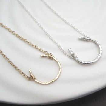 Sterling Silver Horseshoe Necklace, 3 of 5