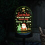 Personalised Santa Stop Here Outdoor Solar Light, thumbnail 6 of 10