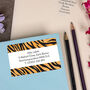 Tiger Stripes A4 Sheet Labels, thumbnail 1 of 1