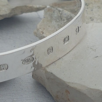 Exclusive Men's Personalised Silver Bangle, 3 of 8