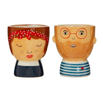 Mr And Mrs Character Egg Cups, 3 of 3