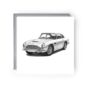 Aston Martin Db5 Vintage Car Greeting Card, thumbnail 1 of 4