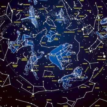 Star Map Glow In The Dark Print, 4 of 6