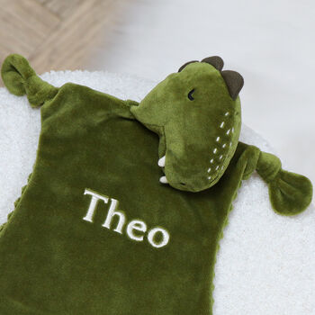 Personalised Trixie Mr Dino Baby Comforter, 2 of 6