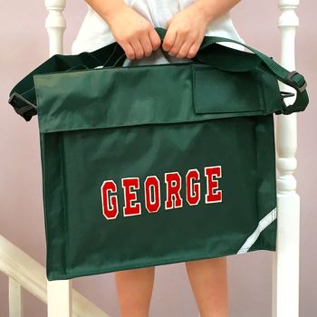 Personalised School Book Bag Assorted Colours, 4 of 6