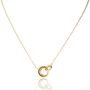 Personalised Gold Dome Link Necklace, thumbnail 1 of 2