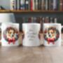 Personalised Jack Russell Terrier Christmas Wreath Dog Mug, thumbnail 2 of 2