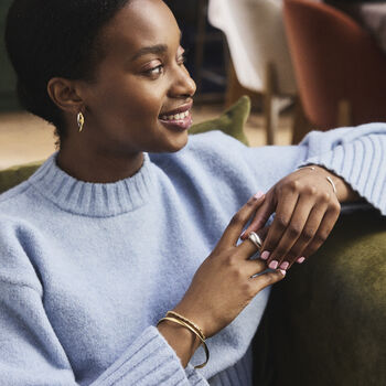 Sterling Silver Or 18ct Gold Plated Chunky Dome Ring, 2 of 9