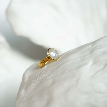 Moonstone Gold Ring, 4 of 9