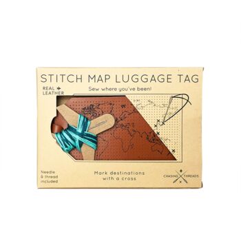 Stitch Your Travels Diy Luggage Tag Kit, 10 of 10