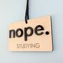 Study Room Sign Teens Door Hanger Studying, thumbnail 3 of 7