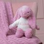 Personalised Tulip Pink Bashful Bunny Soft Toy, thumbnail 1 of 4