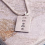Mens Silver Tag Necklace With Hallmark Feature, thumbnail 2 of 4