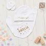 Personalised New Baby Scandi Stars Blanket, thumbnail 4 of 9