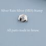 Sterling Silver Blue Opal Chevron Stud Earrings, thumbnail 8 of 12