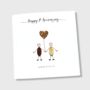 8th Wedding Anniversary Card Personalised Bronze, thumbnail 4 of 5