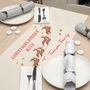 Personalised Reindeer Table Runner And Napkins Set, thumbnail 2 of 4