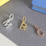 Initial Charm In Silver, 18ct Gold Or Rose Gold Vermeil, thumbnail 1 of 6