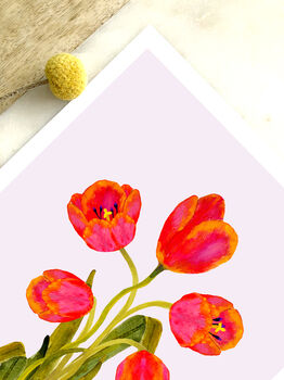 Tulipa Botanical Eco Print One Print = One Tree, 3 of 6