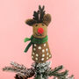 Rudolph Felt Christmas Tree Topper, thumbnail 2 of 2