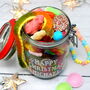 'Happy Christmas' Personalised Retro Sweets Jar, thumbnail 4 of 5