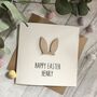Personalised Happy Easter Bunny Ears Card, thumbnail 3 of 3