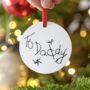 Personalised Handwriting Christmas Decoration, thumbnail 2 of 5