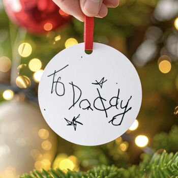 Personalised Handwriting Christmas Decoration, 2 of 5