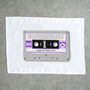 Personalised 40th Birthday Gift Cassette Tea Towel 1983, thumbnail 5 of 6