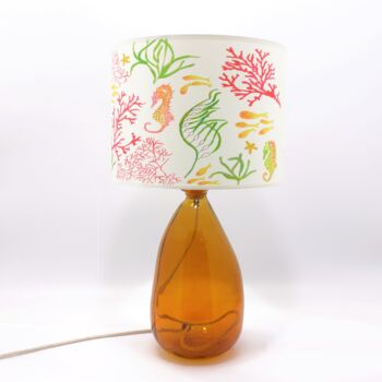 Recycled Blown Glass Lamp | 42cm | Six Colours, 2 of 12