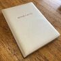 Personalised Hand Bound Buckram Dinner Party Book, thumbnail 10 of 10