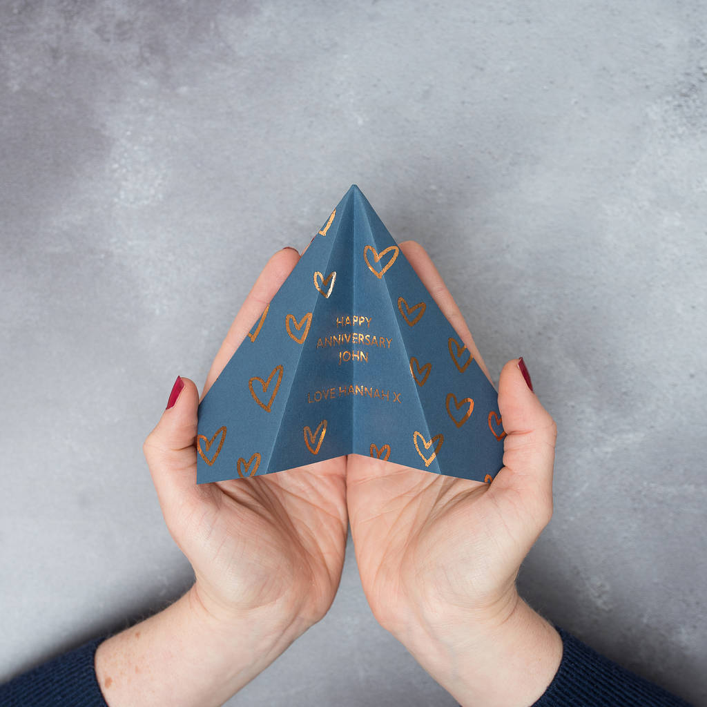 Foiled Paper Plane, Anniversary Card, 1 of 9