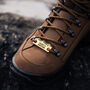 Personalised Solid Brass Hiking Boot Shoe Tags, thumbnail 3 of 12