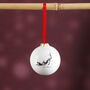 Digging Terrier Dog Christmas Bauble Decoration, thumbnail 1 of 2