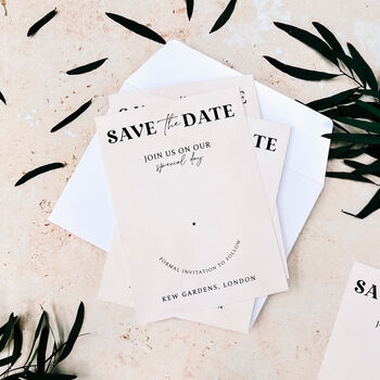 Personalised Save The Date Magnet Minimalist Cards, 6 of 10