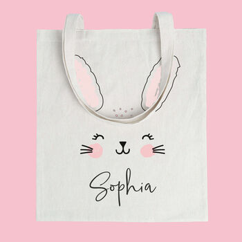 Personalised Easter Bunny Egg Hunt Bag, 5 of 8