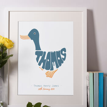 Personalised Duck Print, 5 of 7