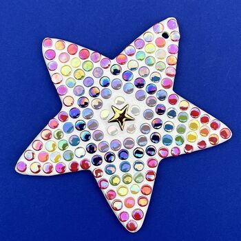 Personalised Mosaic Christmas Star Child's Craft Kit, 2 of 2