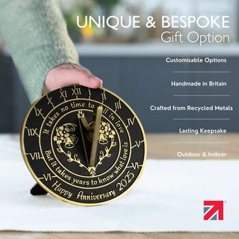 Anniversary Gift Sundial ‘Love Is’ Celebration Present, 3 of 7