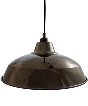Black Chrome Industrial Lamp Shade, 3 of 4