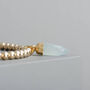 18ct Gold Plated Semi Precious Charm Bracelet, thumbnail 5 of 7