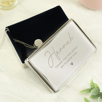 Personalised Name And Message Rectangular Jewellery Box, 2 of 5
