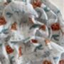 Endangered Animals Patterned Muslin Blanket / Comforter, thumbnail 1 of 3