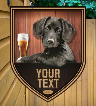 Dog House Personalised Pub Sign/Bar Sign/Man Cave, 5 of 8