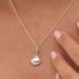 Sterling Silver Clam Shell Charm Necklace, thumbnail 1 of 6