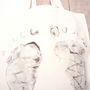 'Baby Steps' Tote Bag Standing Feet, thumbnail 3 of 5