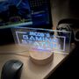 Personalised Light Up Gaming Station Sign, thumbnail 1 of 4