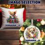 Personalised Chihuahua In Christmas Lights, thumbnail 2 of 10
