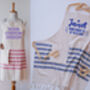 Personalised Cotton Kitchen Apron, Tea Towel, thumbnail 10 of 12