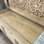 French Mid 19th Century Heavily Carved Oak Bench, thumbnail 6 of 6